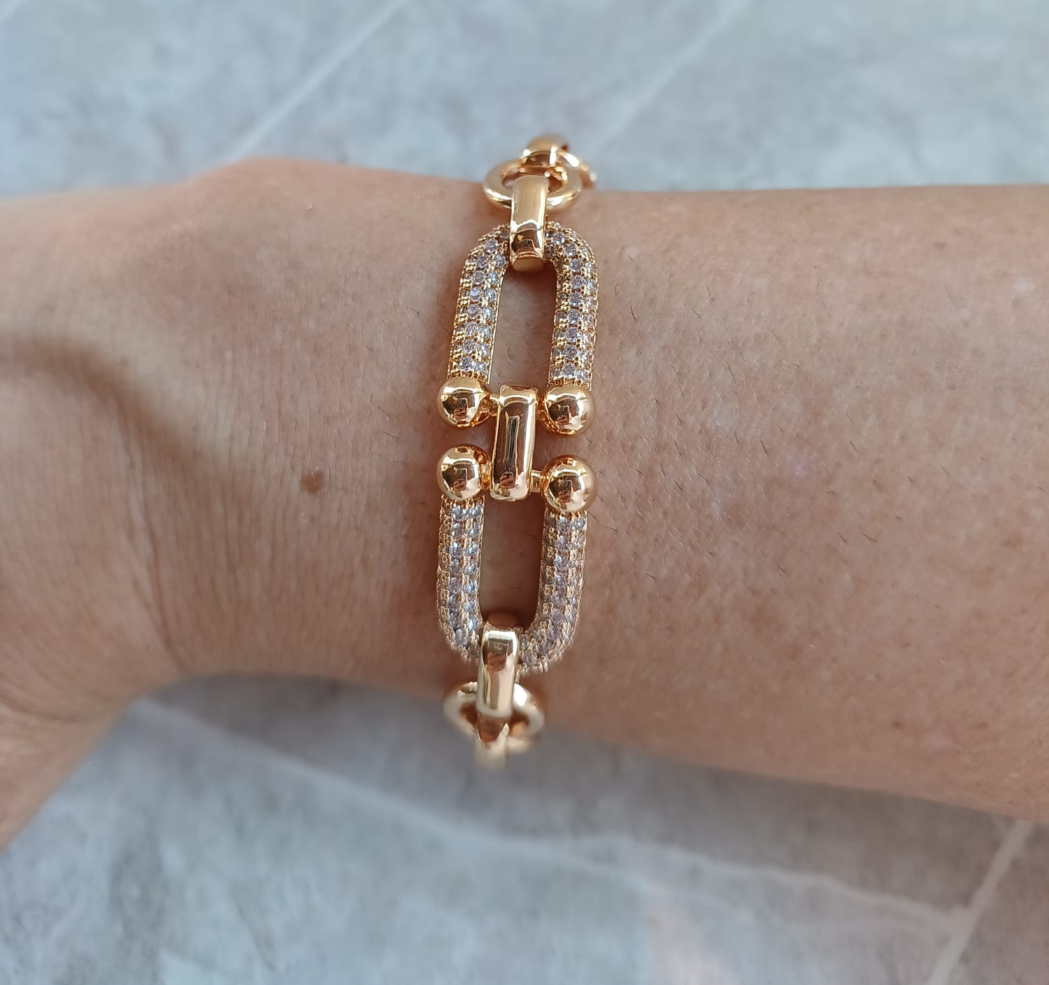 Pulseira Elos Cravejada