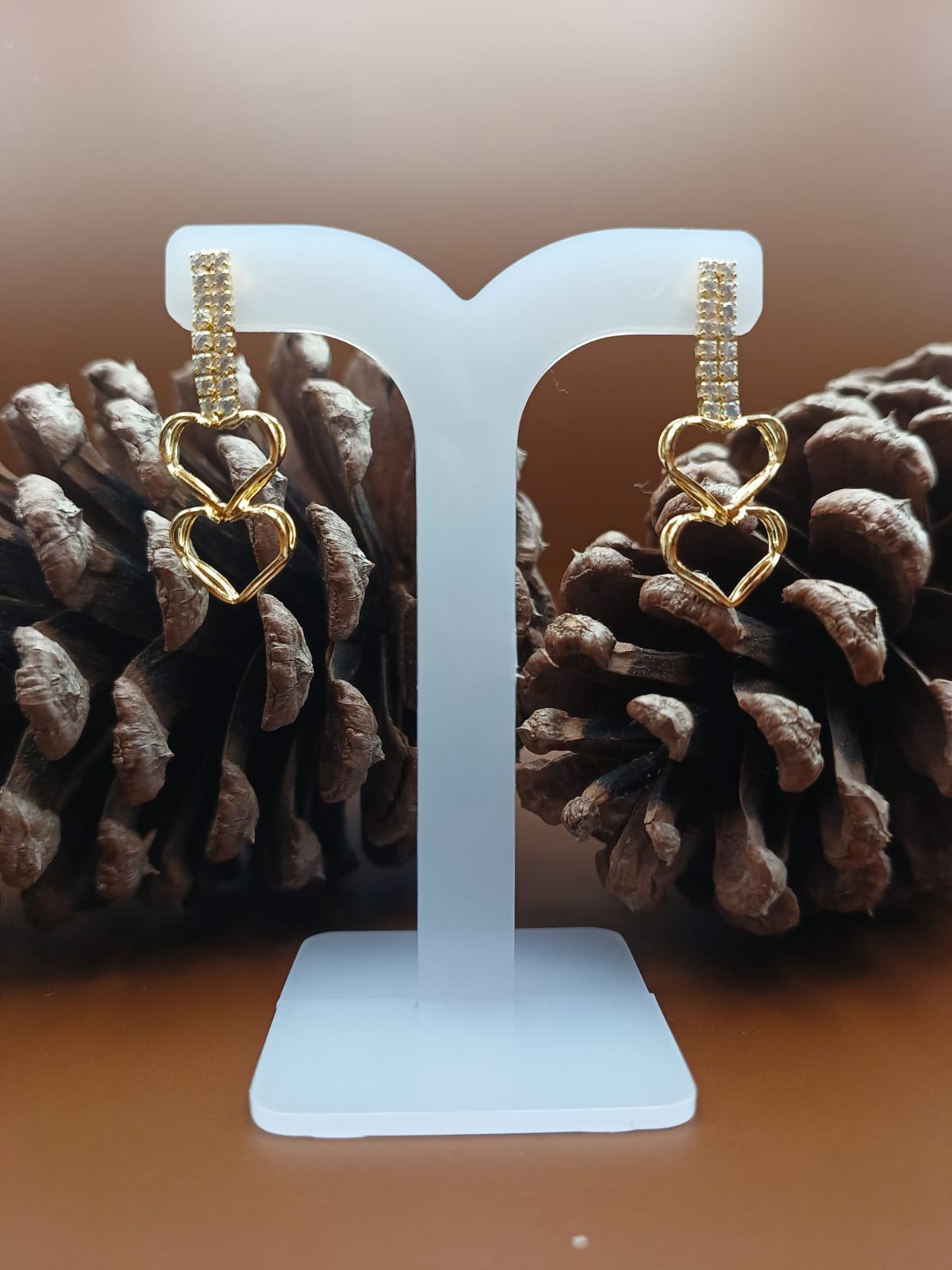 Brinco Argola com Micro Zirconias Cravejadas