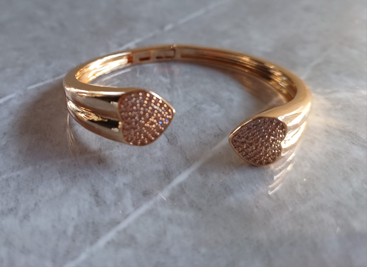 Bracelete Coração Cravejado