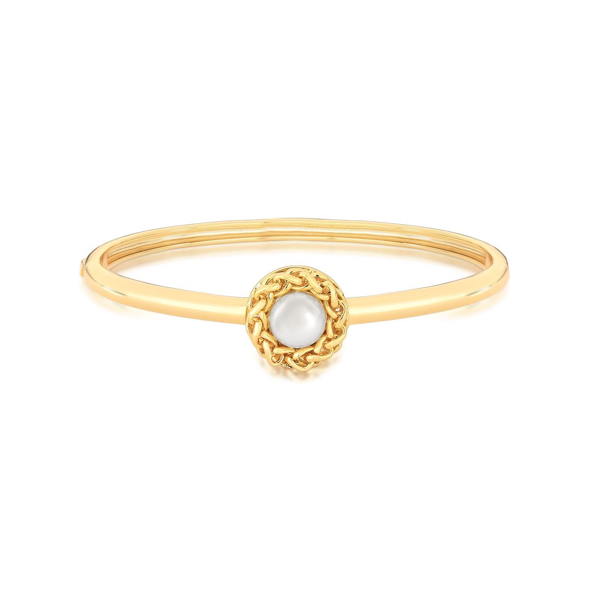 Bracelete Perola Shell Entrelaçado