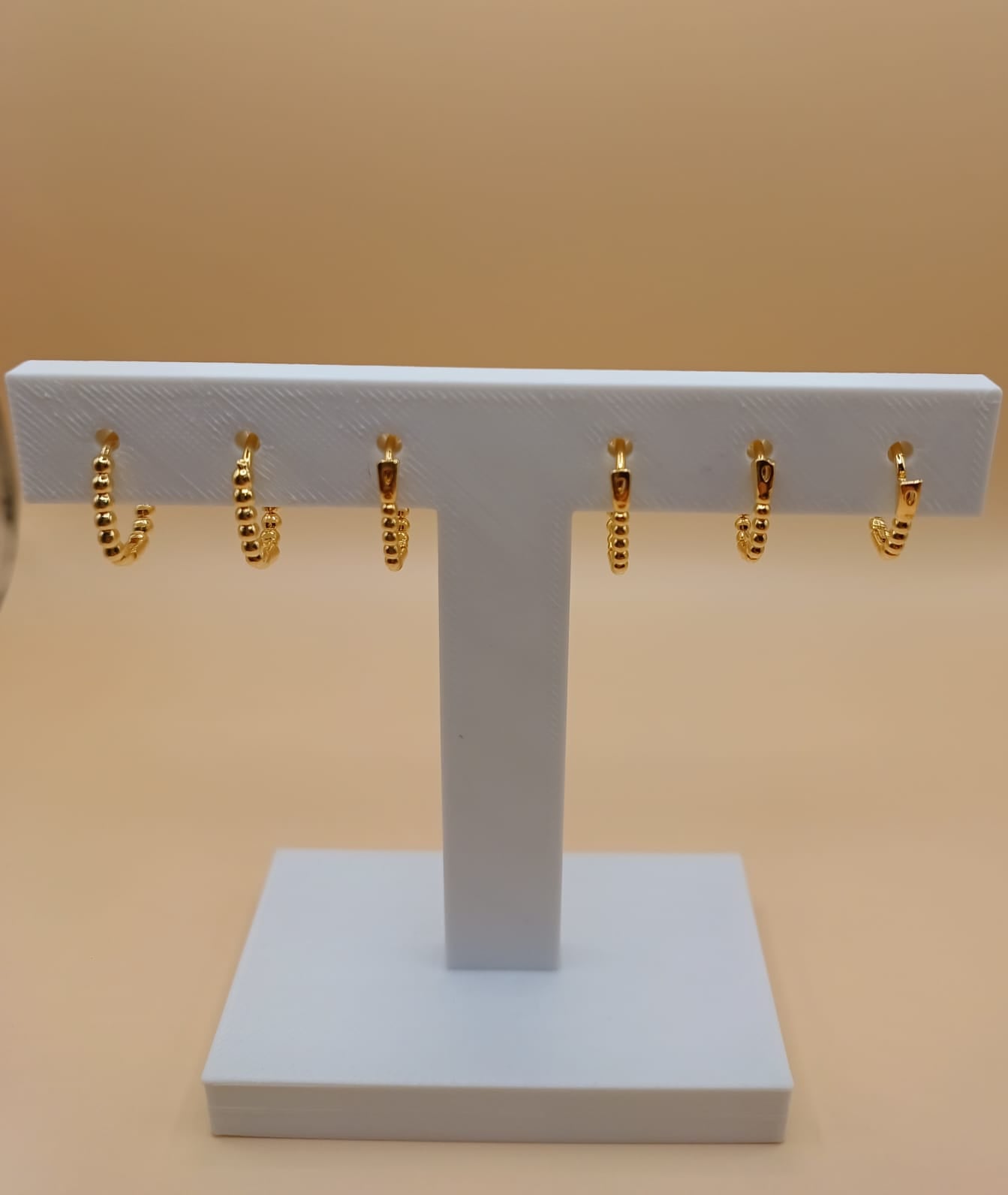 Trio de Argolas Texturizadas