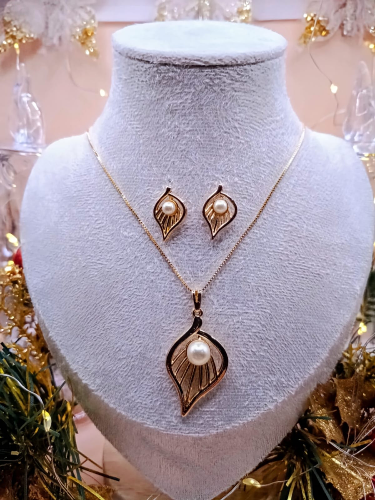 Conjunto Folha com Pérola