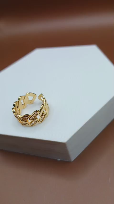 Anel Regulável com Micro Zirconias