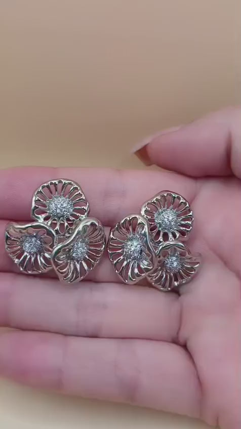 Brinco Maxi Trio de Flor