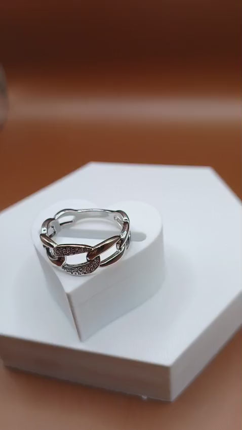 Anel Cravejado com Micro Zirconias