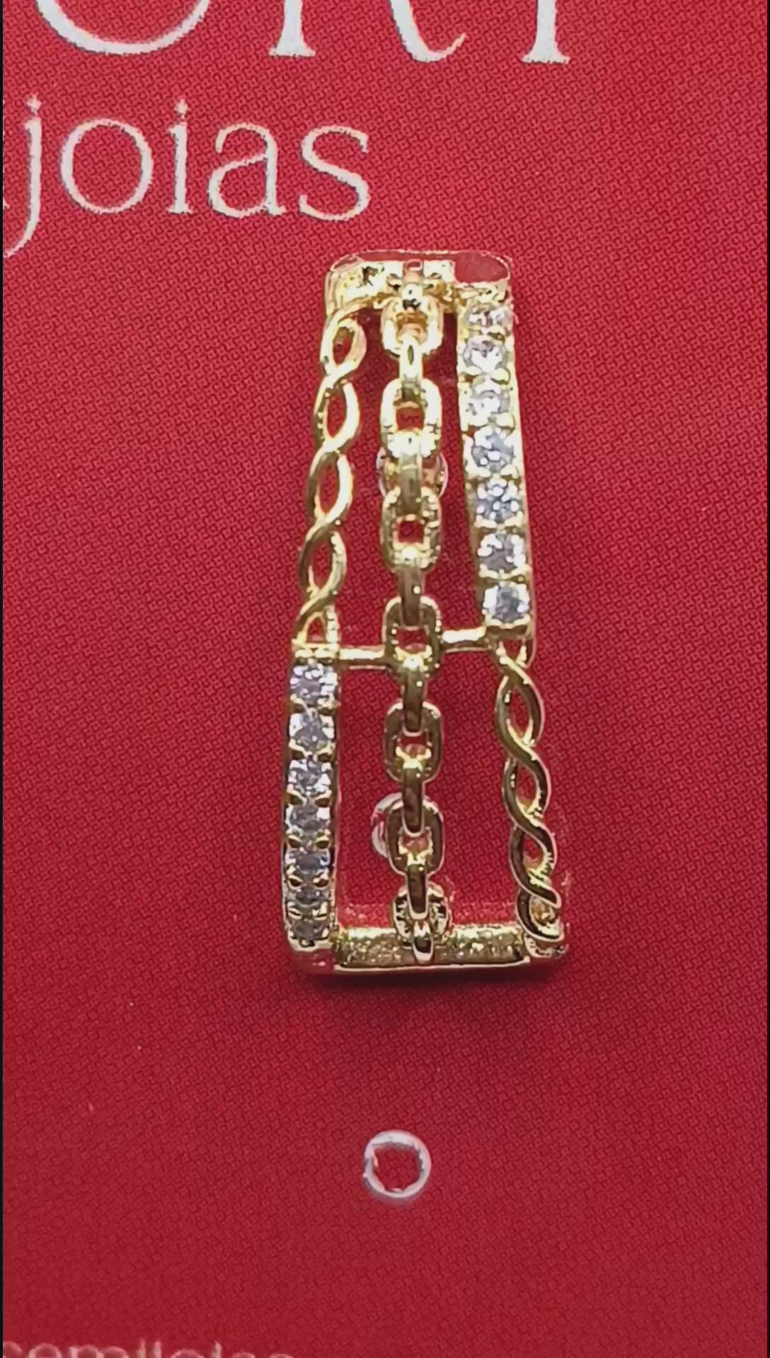 Brinco Cravejado Zircônia