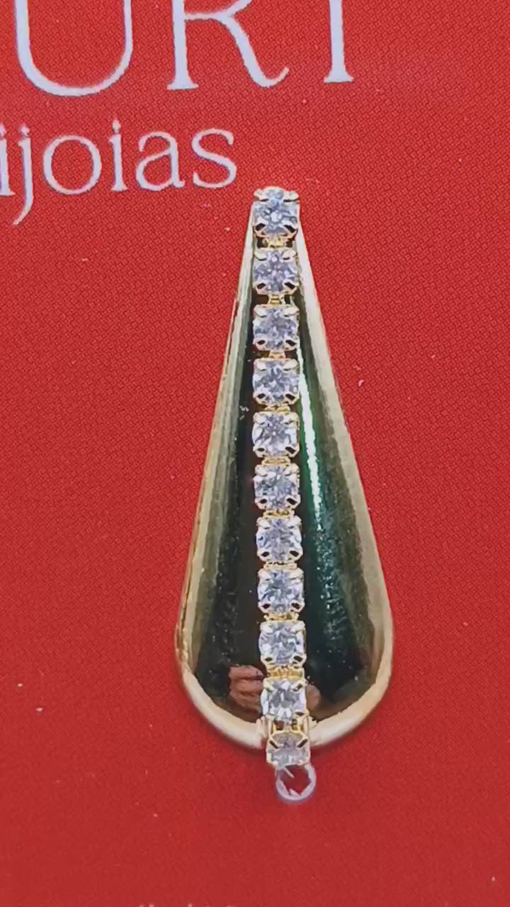 Gota Fixa com Micro Zirconias Cravejadas