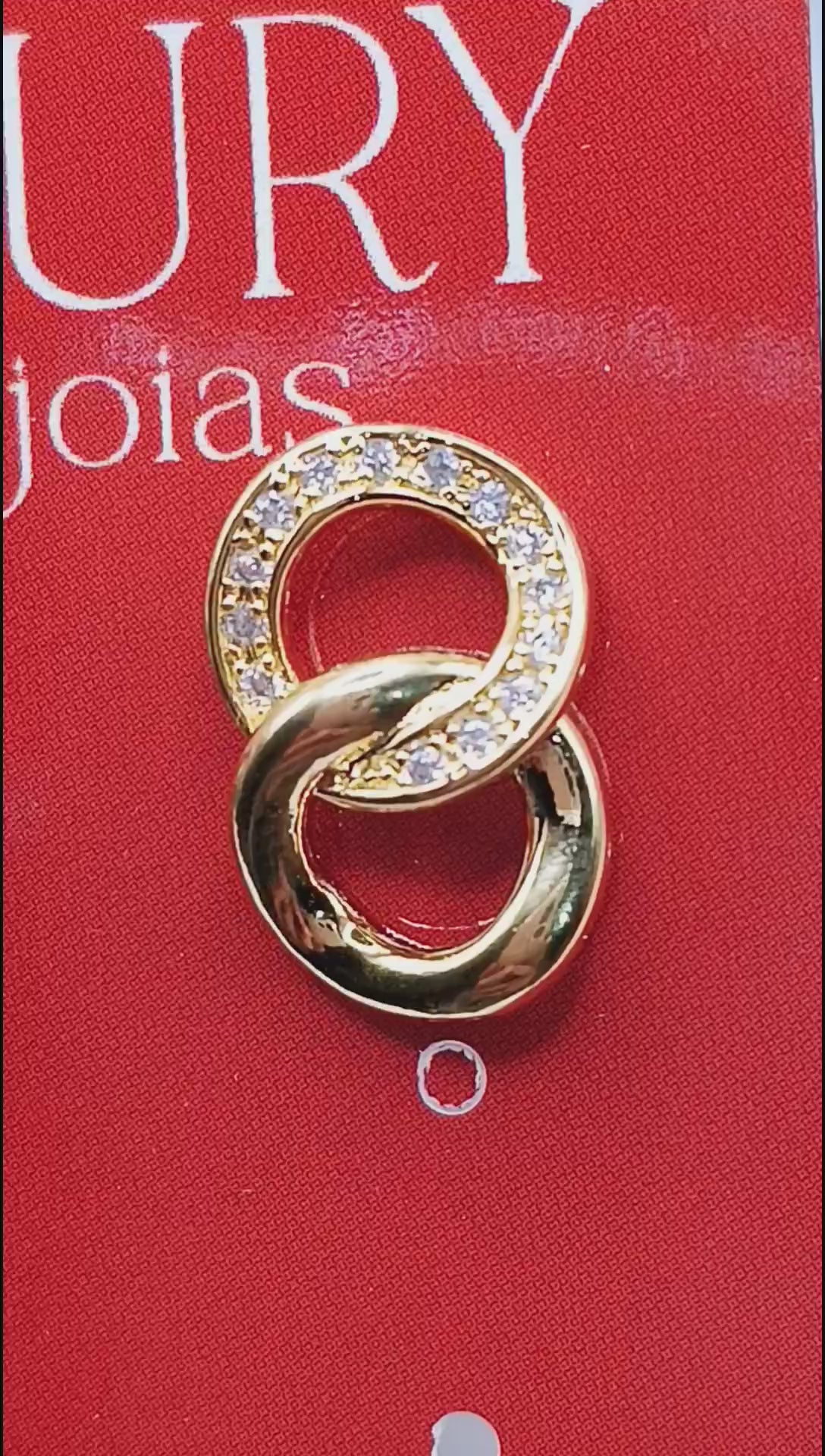 Brinco Elos Cravejado Zircônia