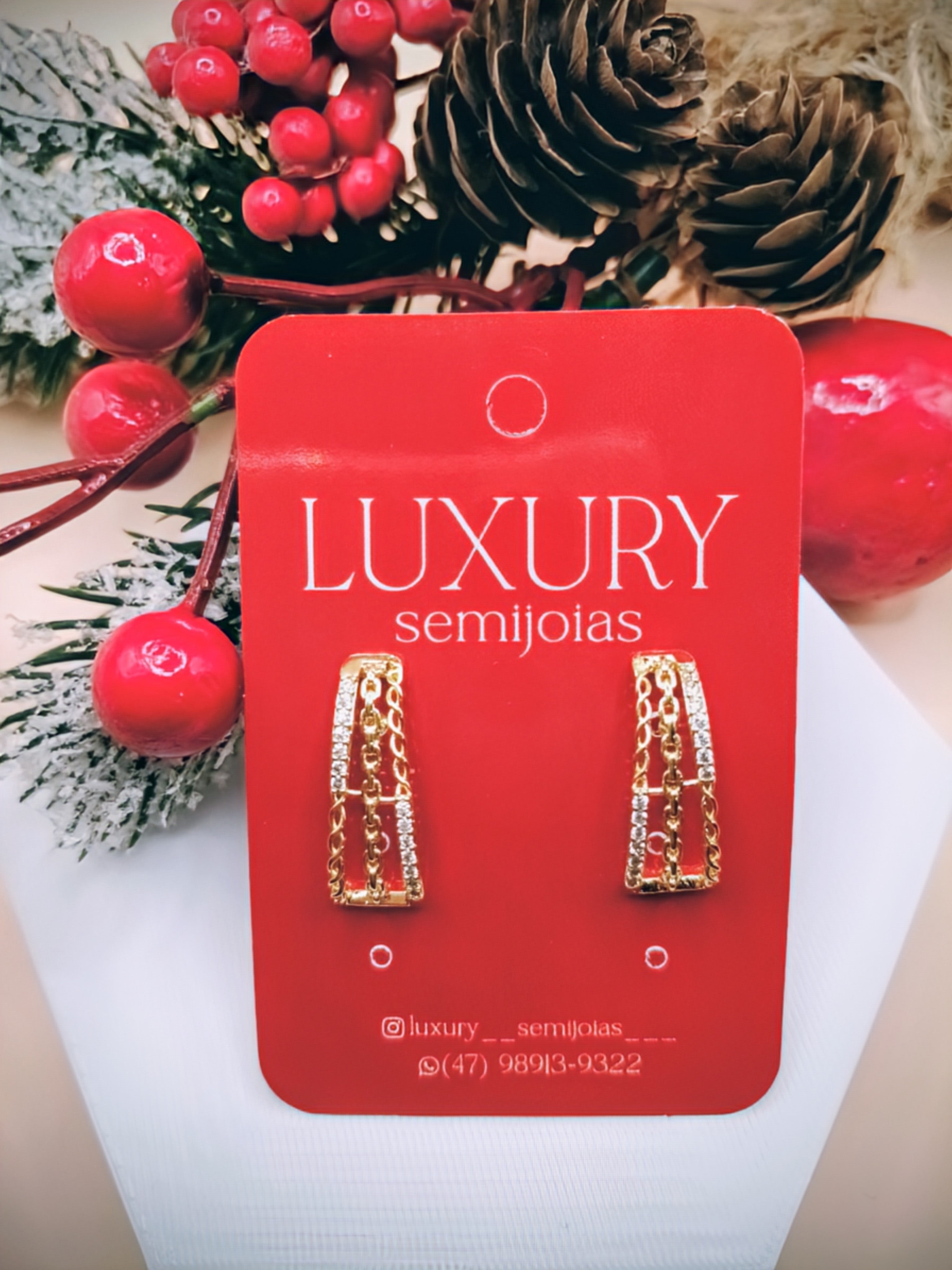 Brinco Cravejado Zircônia