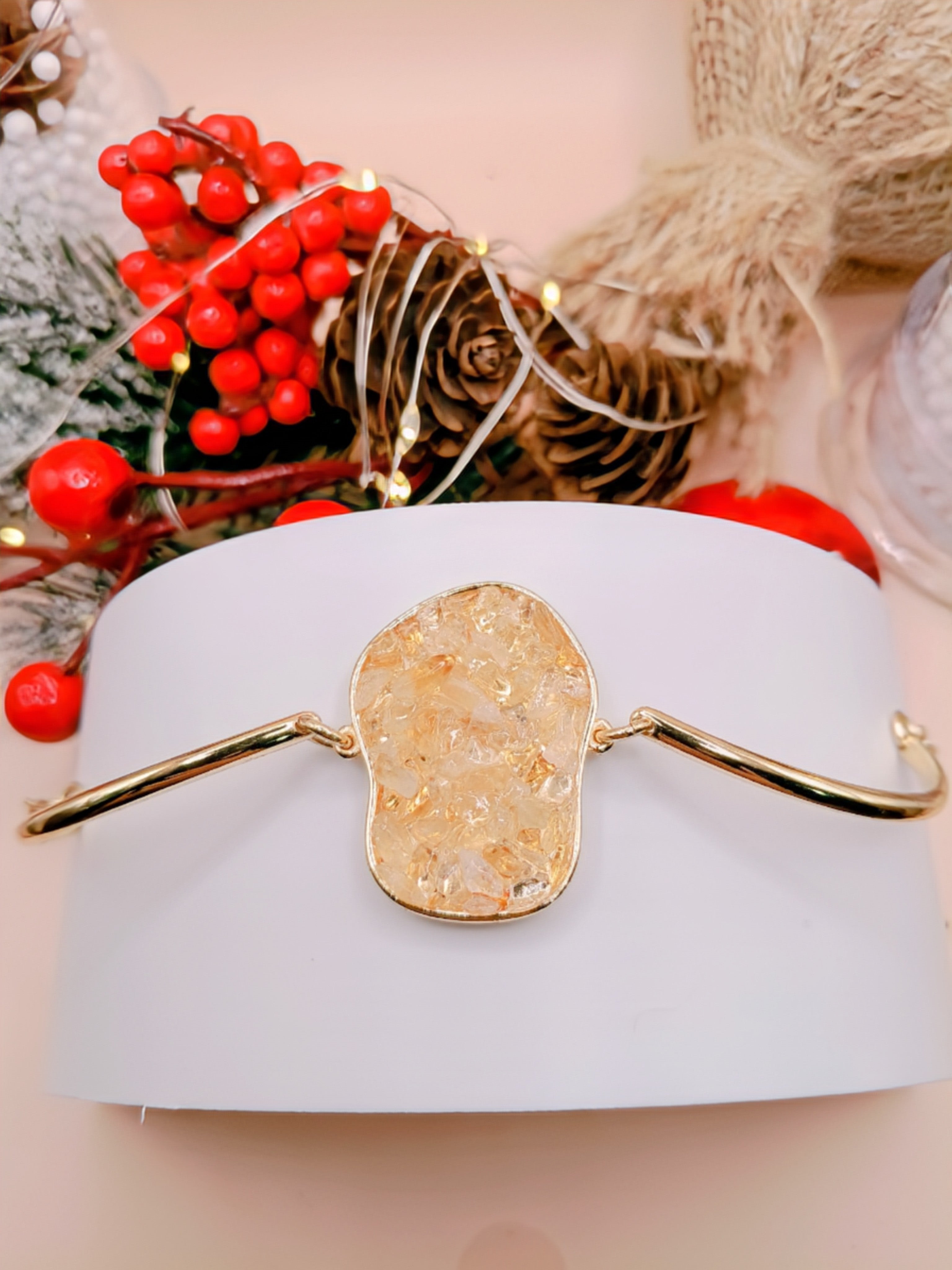 Pulseira Pedra Natural Citrino