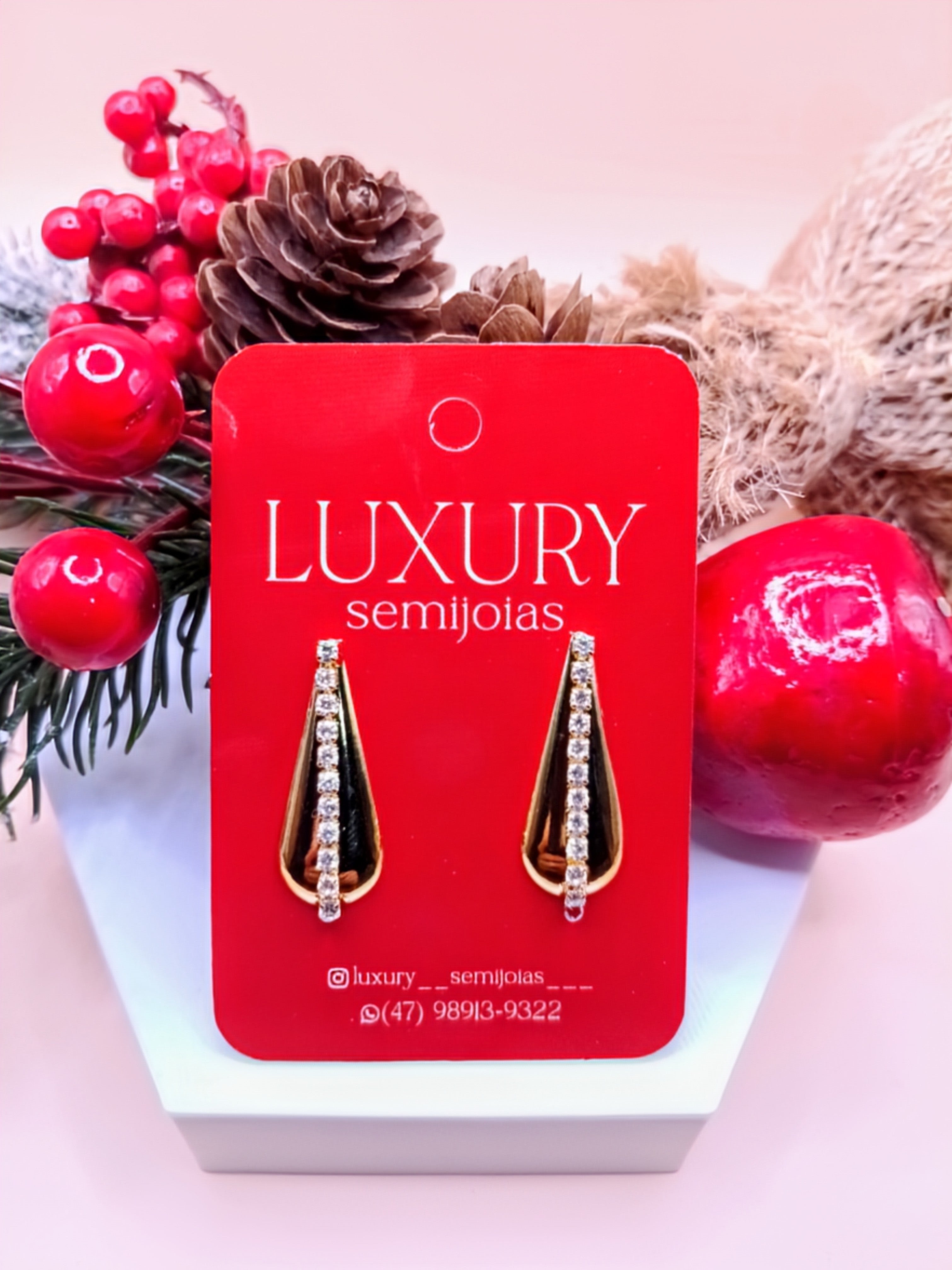 Gota Fixa com Micro Zirconias Cravejadas