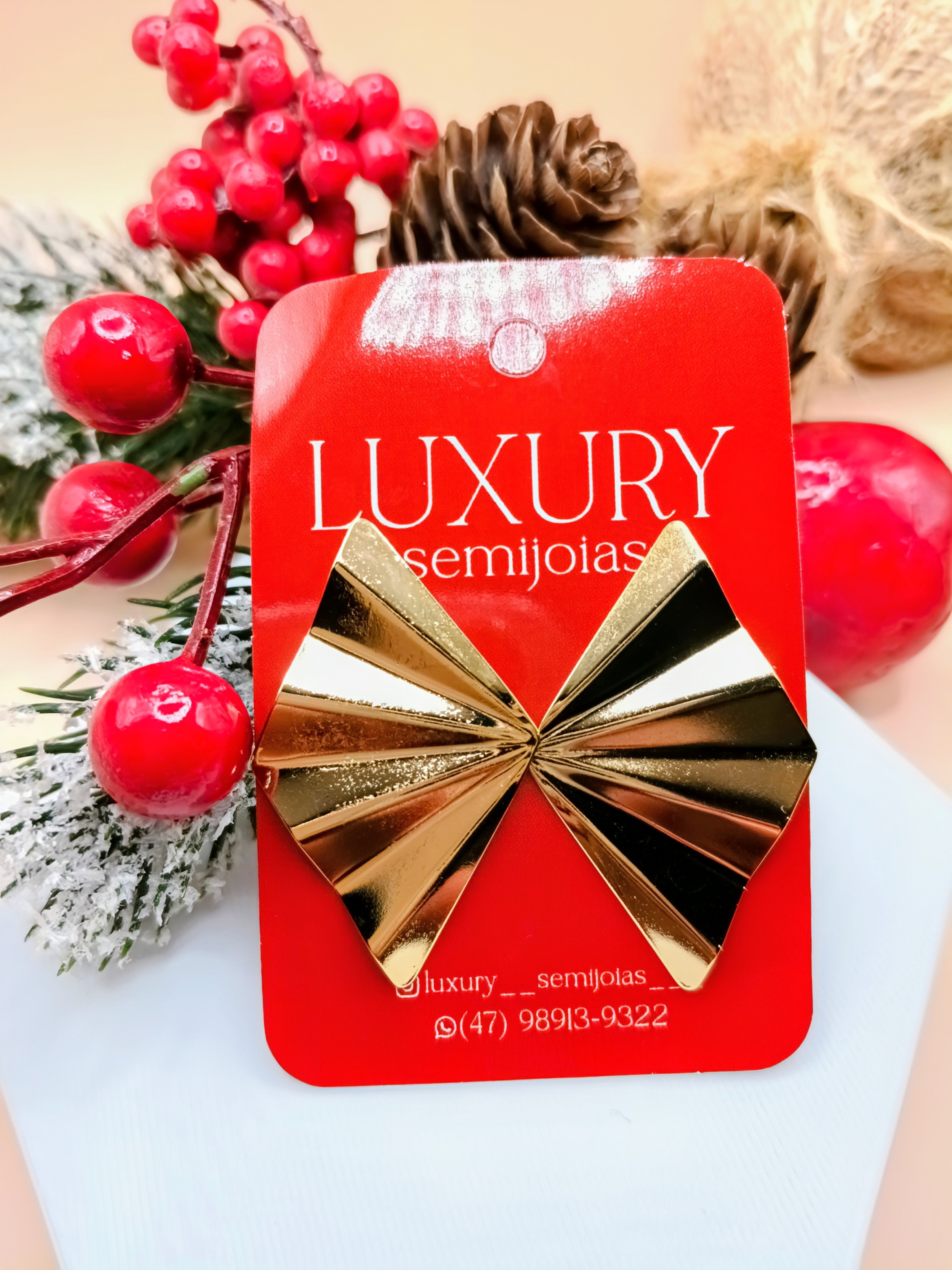 Brinco Triângulo Orgânico