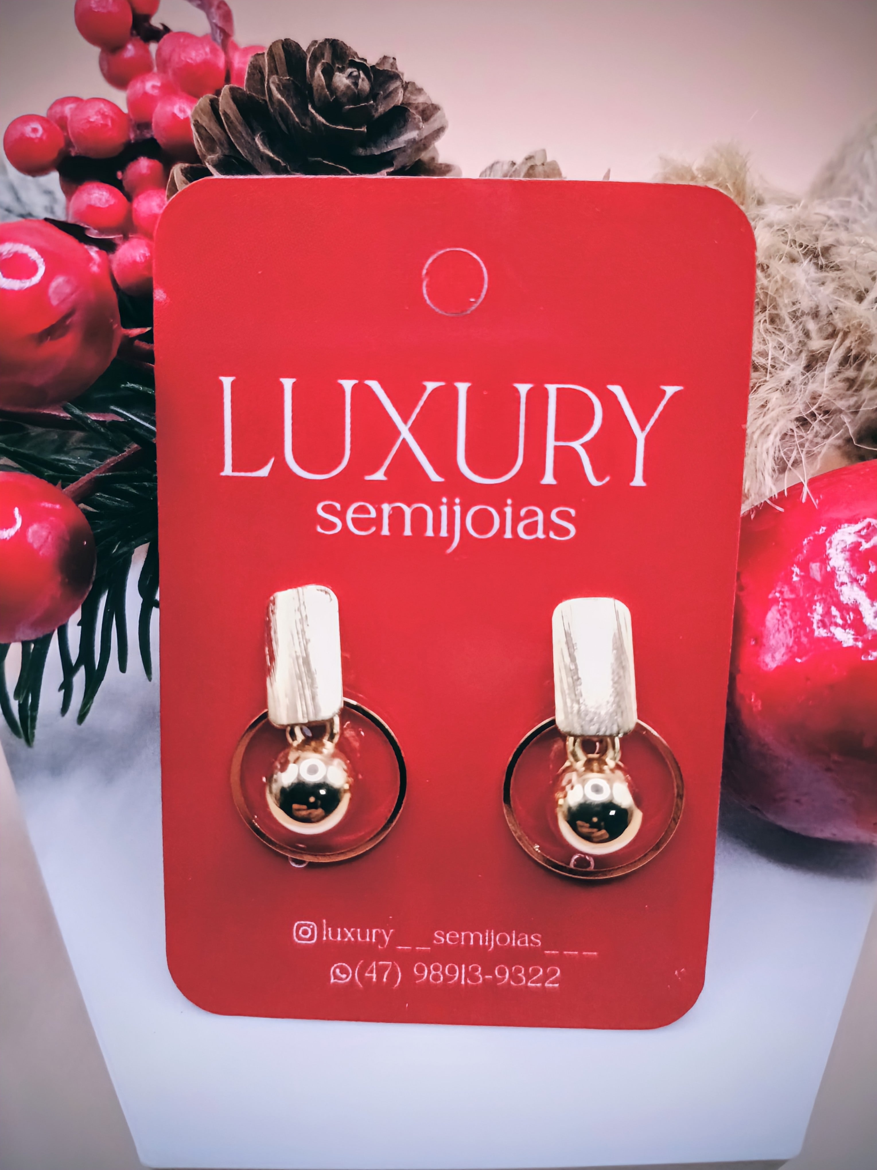 Brinco Redondo com Esfera Pequeno